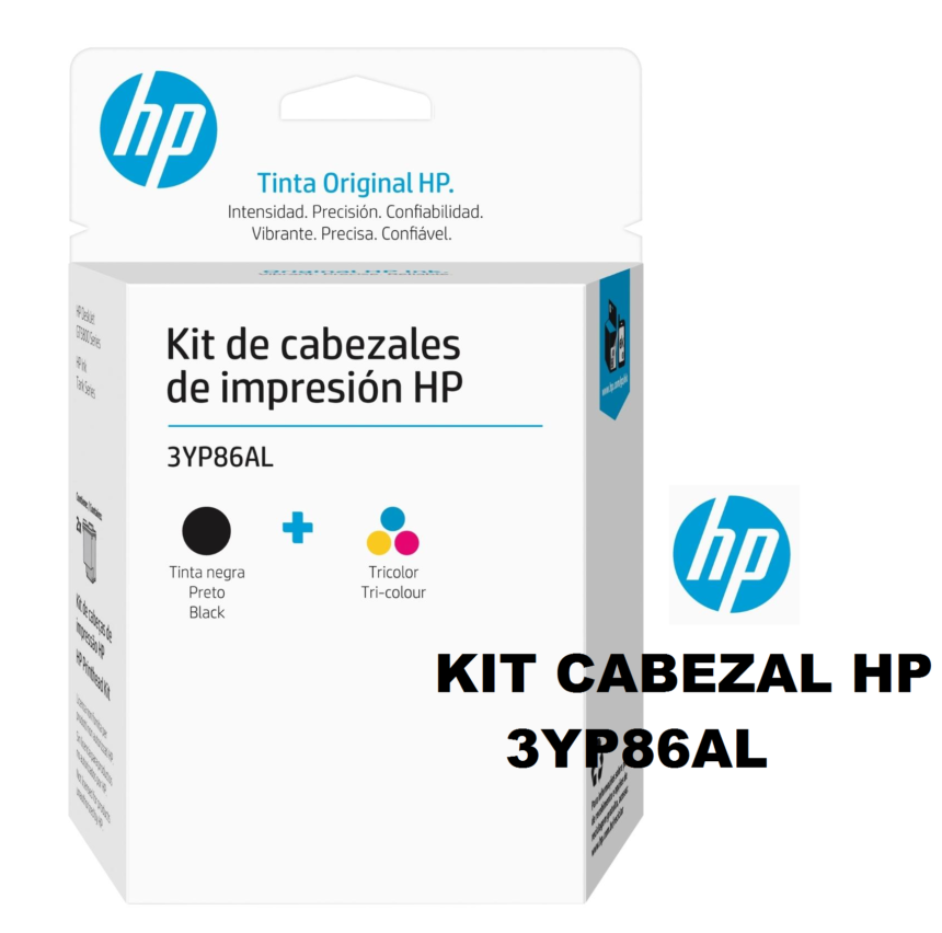 Kit Cabezal De Impresi N Hp Yp Al Tinta Negra Tricolor